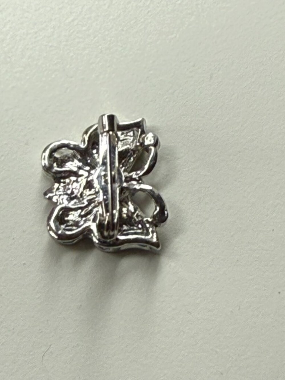 Petite Clear Rhinestone Butterfly Brooch - Picture 4 of 4